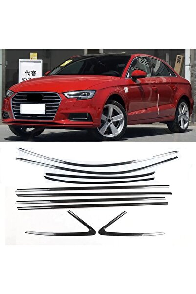 Niken Audi A3 Sedan Cam Çıtası Çerçevesi Kromu Nikelajı 2013 Sonrası