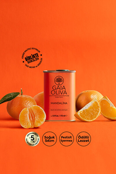 Gaia Oliva Mandalina Çeşnili 175 ml Natürel Sızma Zeytinyağı