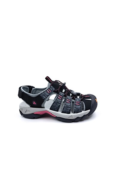 HUMTTO Closed Toe Outdoor Women's Unisex Gray Black Trekking Sports Sandals