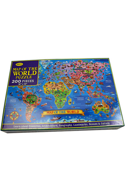 Choice 200pcs world puzzles 200pcs Jigsaw Puzzle United States World Map Pape...