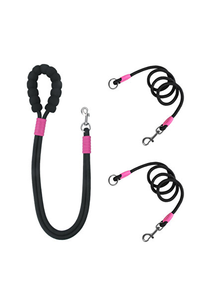 Choice Black Strong Dog Leash Pet Reflective Nylon Tow Rope Non Slip Foam Han...