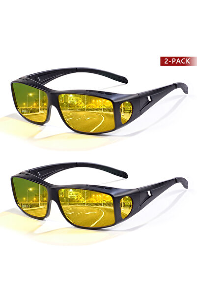 Choice C3 CRIXALIS Polarized Night Driving Glasses for Men Women Fit Over Nig...