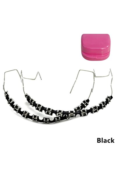 choice2 Black Fashion Braces Colorful Temporary Tooth Decoration with Metal W...