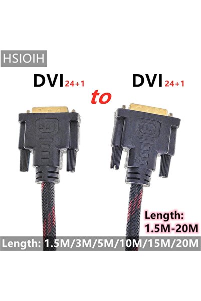 Choice كابل DVI إلى DVI عالي السرعة بطول 2.8 متر، محول 24+1 دبوس DVI-D مطلي ب...