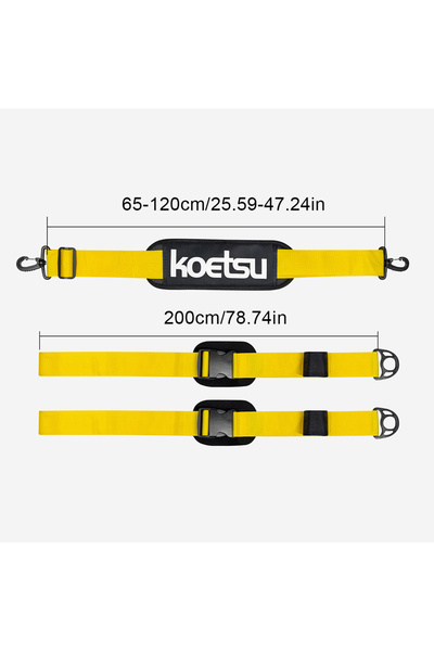 choice2 Yellow SUP Carrying Strap Adjustable Surfboard Shoulder Strap Stand U...
