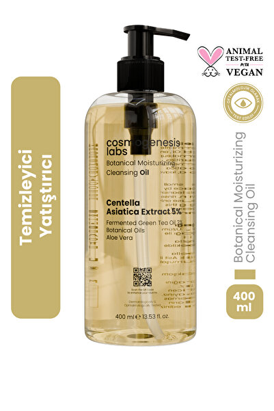 Cosmogenesis Labs 400ml Vegan Moisturizing Skin and Make-up Removal Oil - 5% ...
