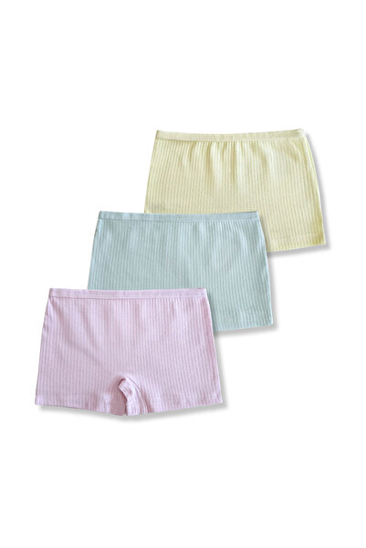 Panfilia 95% Cotton Girls' Boxer Set of 3 / Underpants / Underwear