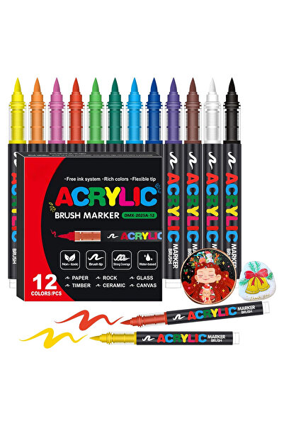 Choice 12 Color 72 Colors Acrylic Paint Pens Markers Set Premium Acrylic Pain...