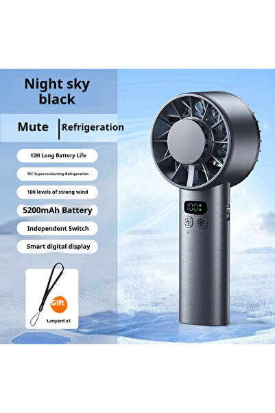Choice black HOMEFISH Ice Compress High-Speed Cooling Fan Handheld Fans USB R...