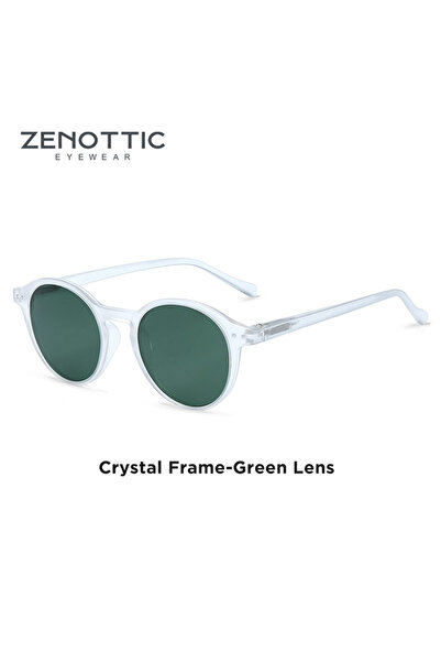 Choice ZENOTTIC 004 نظارات شمسية دائرية مستقطبة بعدسات خضراء من ZENOTTIC (مقا...