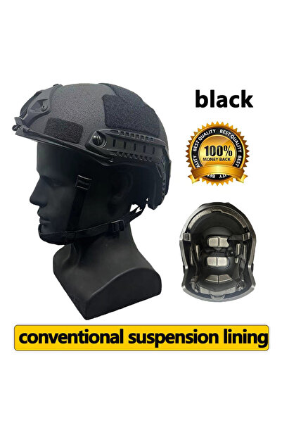 Choice L 52-60cm Black FAST Tactical Helmet Kevlar High-Quality Fast Tactical...
