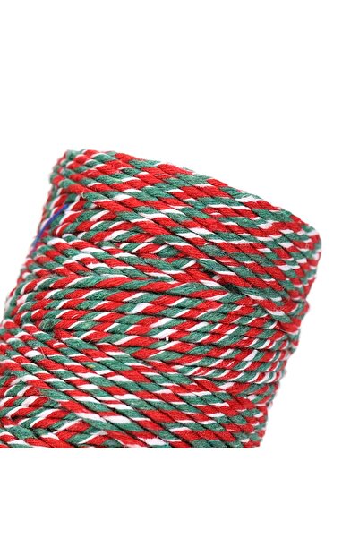 Choice 1.5mm X 100m 3 colors 100m X 1.5mm Cotton Cords Red Green White Mixed ...