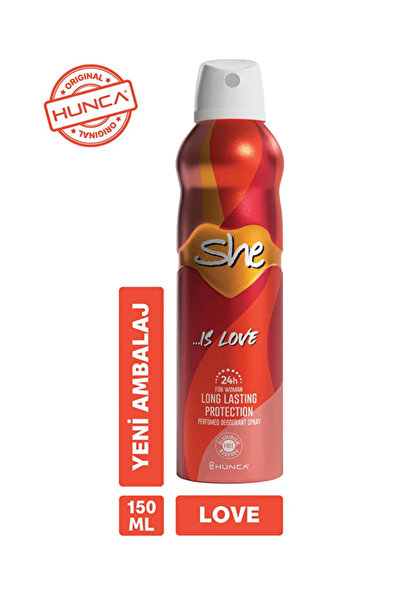She Love 150 ml Kırmızı Kadın Deodorant