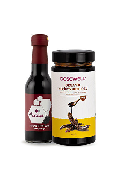 Mor Aronya Suyu 250 ml & Organik Keçiboynuzu Özü 640 gr (2'li Avantaj Paketi)