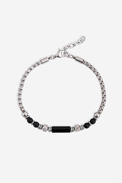 Crupt Studio 316L Steel Aurex Silver Chain Men's Bracelet