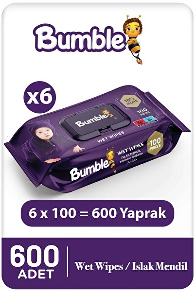 Bumble Baby Wet Wipes 100 Sheets 6 Pack