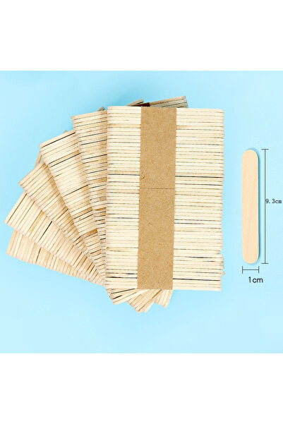 choice2 50pcs Wood color 9.3cm 50Pcs Wooden Chip Natural Handicraft Material ...