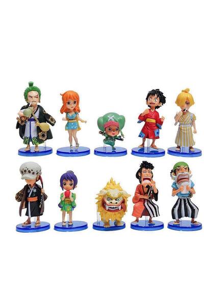 Choice Bandai 10Pcs No box Hot 10Pcs/set One Piece Anime Figure Luffy Sanji N...