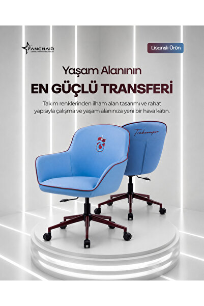 Trabzonspor Fanchair x Icon Mavi Çalışma Koltuğu