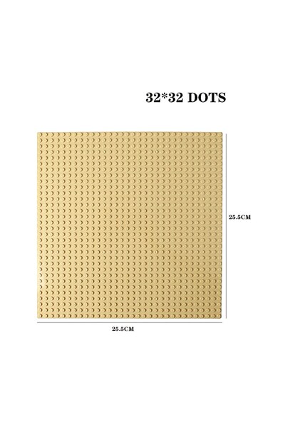 Choice23 32x32 Beige Baseplate 32x32 16X32 Dots Classic Brick Plate Building ...