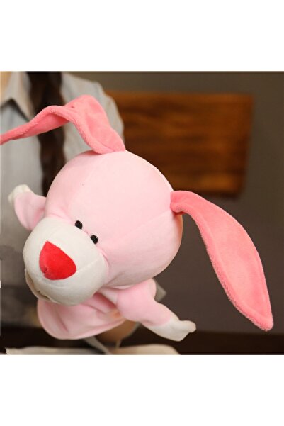 Choice 27cm Pink rabbit Hand Finger Puppets Cartoon Plush Toy Party Supply Fa...