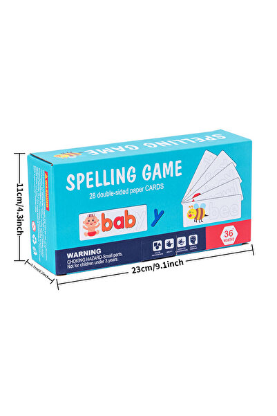 Choice 28pcs Cards Montessori Alphabet Spelling Word Wooden Math Toys Kids Ed...