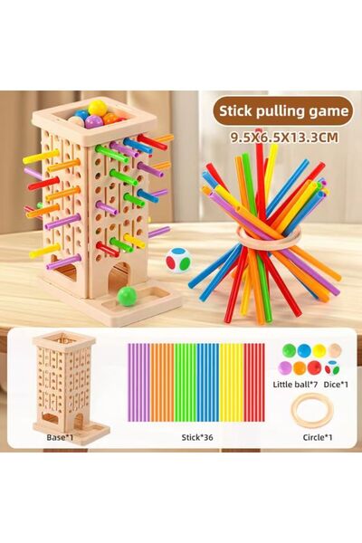 Choice Stick Pulling Game Colorful Stick-Pulling Game - Children's Fine Motor...