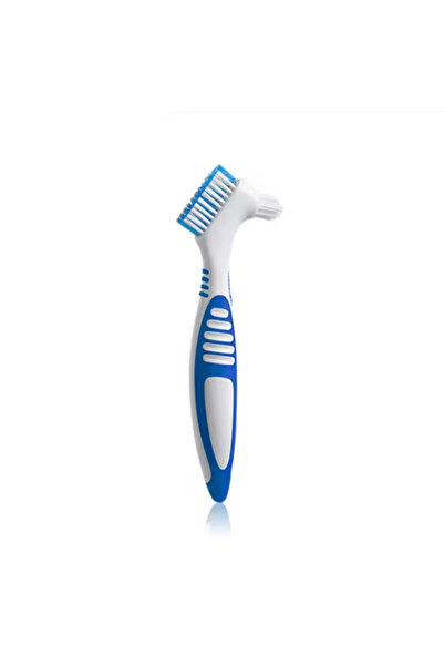 choice2 Blue 1Pcs Denture Brush Toothbrush Dual Delicate Heads Teeth Braces O...