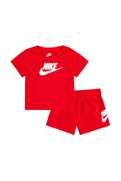 Nike NKN CLUB ΣΕΤ ΜΠΛΟΥΖΑΚΙ ΚΑΙ ΣΟΡΤΣ 66L596-U10 Κόκκινο