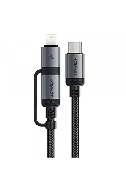 Acefast Cablu Date si Incarcare USB-C - Lightning / USB-C C20-01, 60W, 1.2m, ...