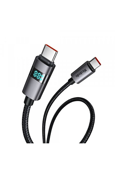 Mcdodo Cablu Date si Incarcare USB-C - USB-C CA-5610 Display, 100W, 1.2m, Negru