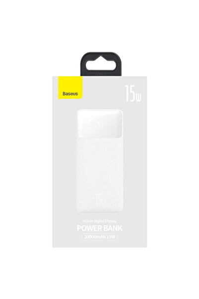 Baseus Acumulator extern Bipow Overseas Edition, 20000mAh, 15W, 2xUSB, 1xUSB-...