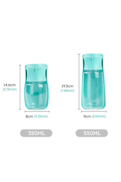 choice2 350ml green Pet Water Cup, Pet Water Dispenser, Foldable Pet Travel C...