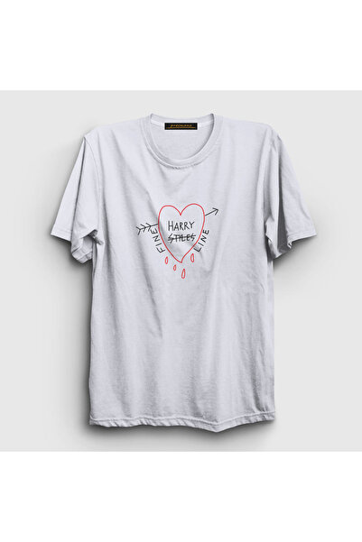Presmono Unisex bela tanka linija Harry Styles T-shirt 317440tt