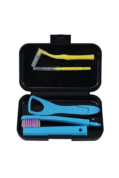 Choice4 Black Dental Cleaning Care Kits Orthodontic Oral Care Brush Tongue Sc...