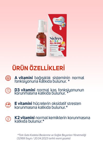SIDREX Adek All-In-One - Supplementing Food Containing Vitamins A, D, E, and K