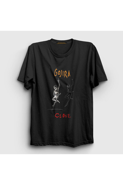 Presmono Unisex Black Clone Gojira T-shirt 52766tt