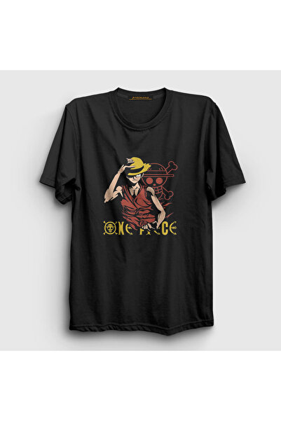 Presmono Unisex crni majmun Luffy anime One Piece T-shirt 136270tt