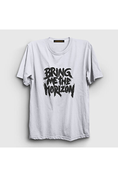Presmono Unisex bela Bring Me The Horizon T-shirt 20672tt
