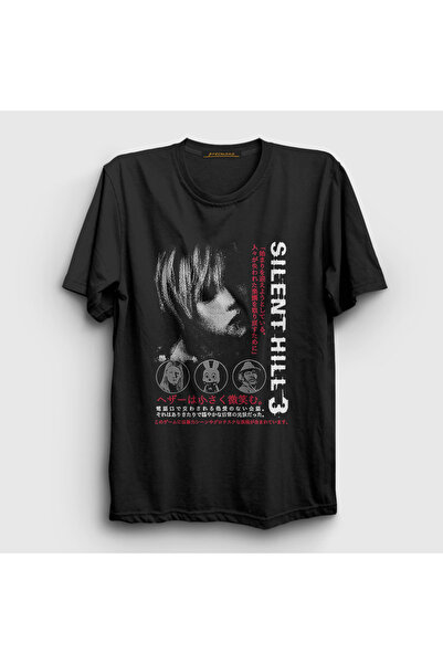 Presmono Unisex Siyah Heather Mason Silent Hill 3 T-Shirt 543053tt