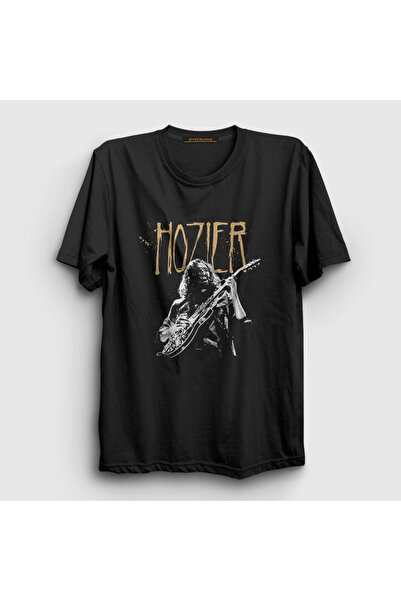 Presmono Unisex Black Dublin Guitar Music Hozier T-Shirt 474503Tt