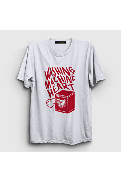 Presmono Unisex bela veš mašina Heart Mitski T-shirt 545713tt