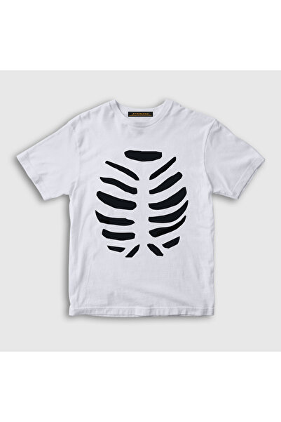 Presmono Unisex Kids White Halloween Couple Lover Skeleton T-Shirt 580927Tt