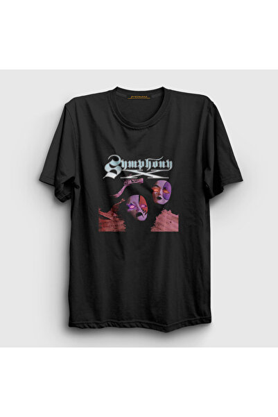 Presmono Унисекс црна облога Метал T-shirt