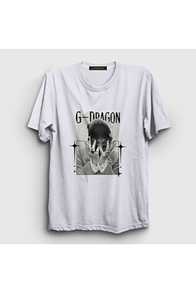 Presmono Unisex White Rings G-Dragon T-Shirt 598850Tt