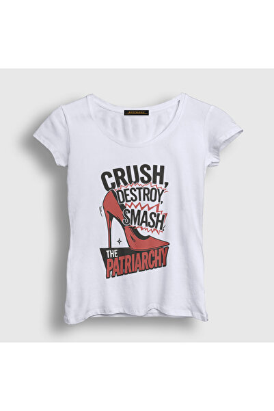 Presmono Ženska bela potrošačka strela T-shirt 520628tt