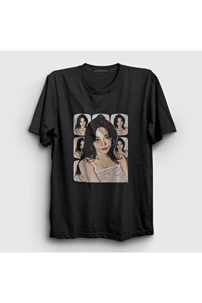 Presmono Unisex crni poster V2 Kim Sejeong T-shirt 524281tt