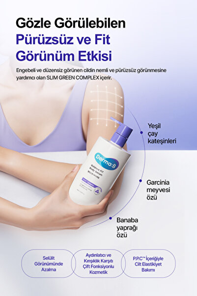 Derma B مصل العناية بالجسم المضاد للسيلوليت يحتوي على PDRN والكولاجين، مصل الجسم DERMA:B Balance FIT
