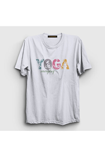 Presmono Unisex beli svakodnevni meditacioni poklon joga T-shirt 508377tt
