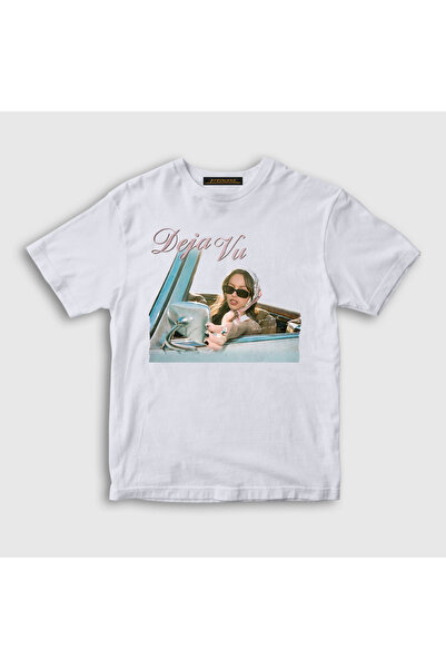 Presmono Unisex Kids White Deja Vu Olivia Rodrigo T-Shirt 553211Tt